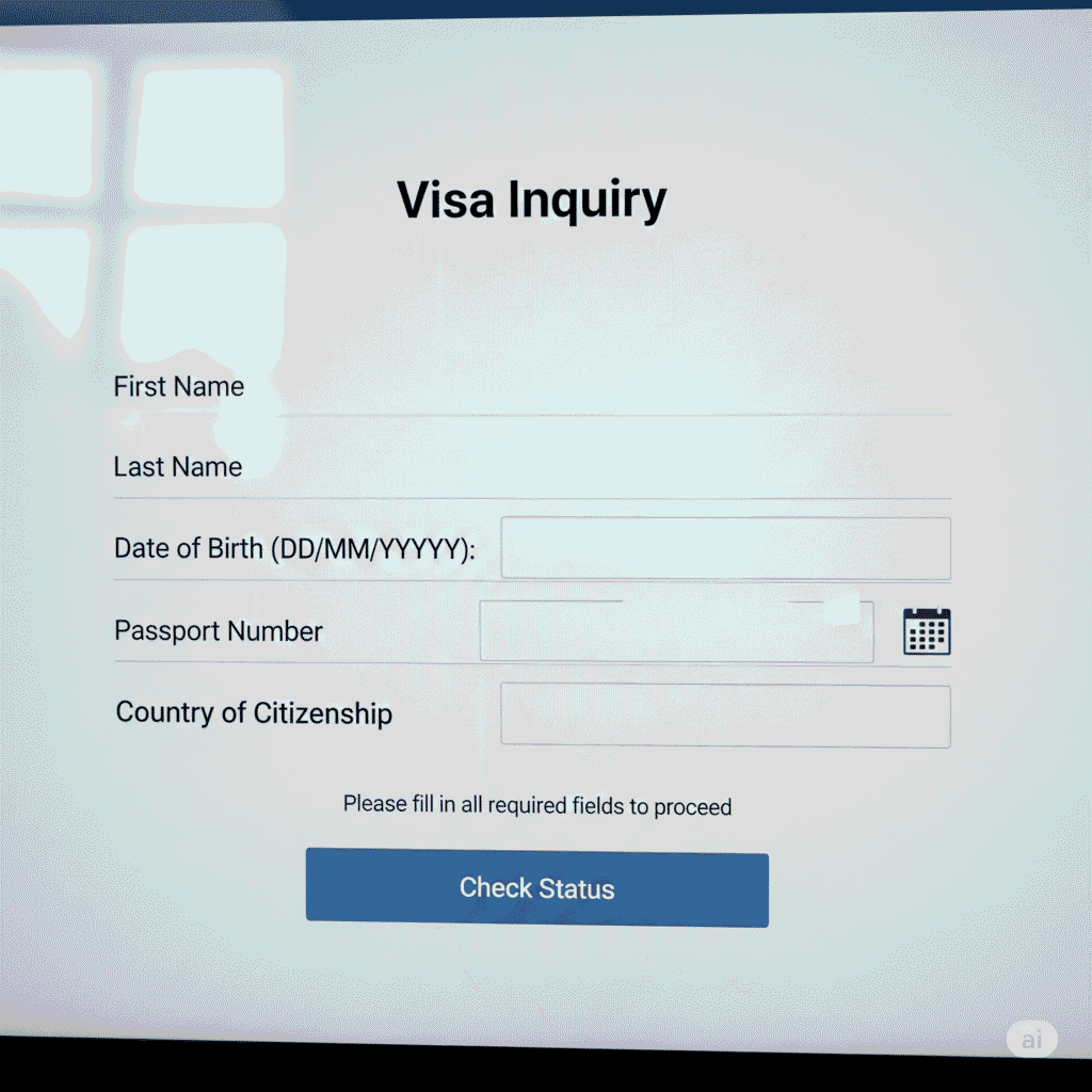 Step-by-step process to check UAE visa status online using passport number