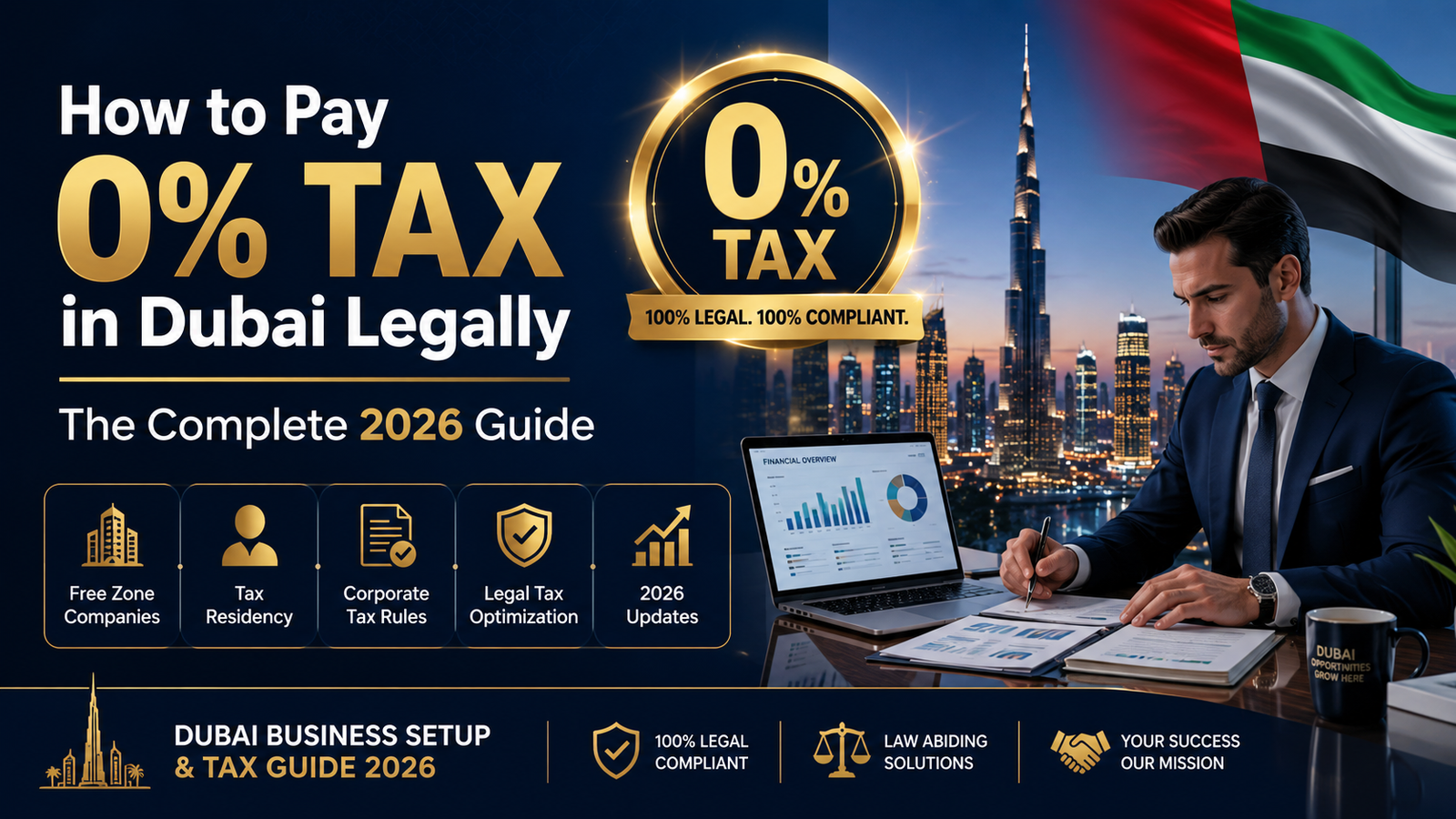 How to Pay 0% Tax in Dubai Legally: The Complete 2026 Guide