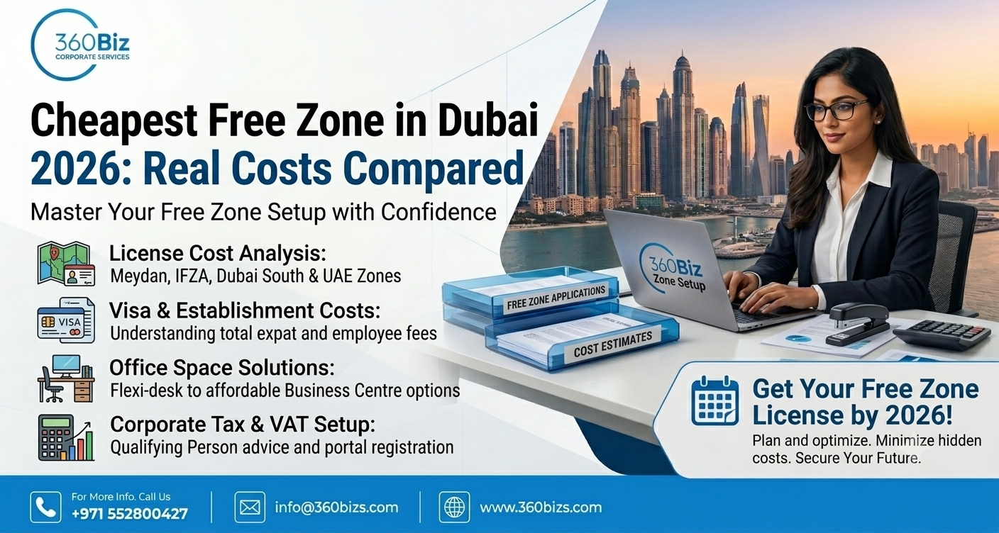 Cheapest Free Zone in Dubai Real Cost Breakdown