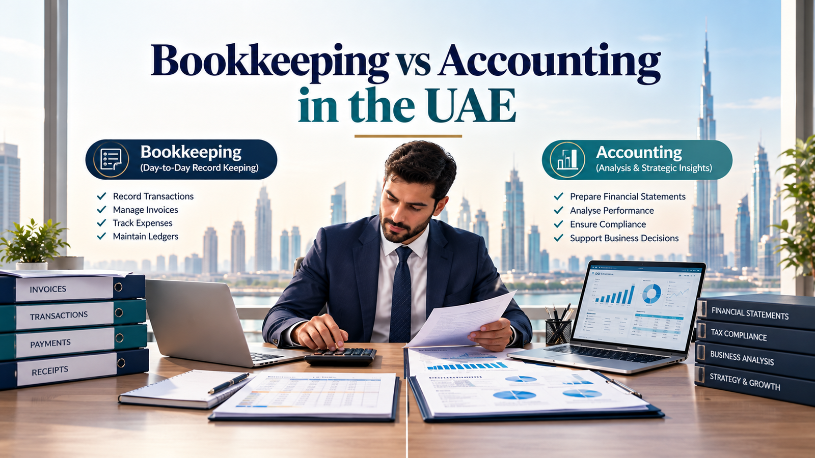 Bookkeeping vs Accounting in the UAE Key Differences