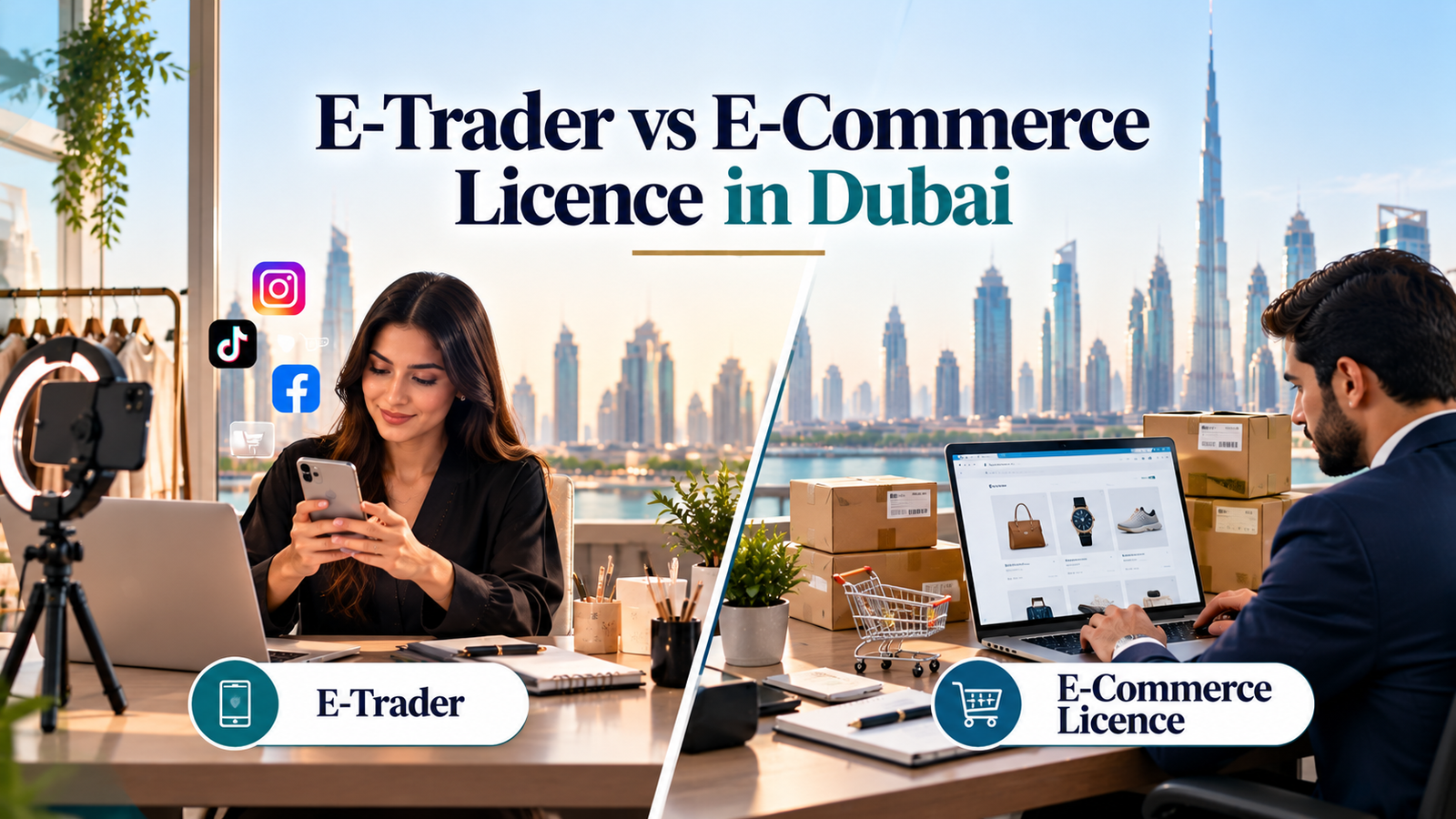E-Trader vs E-Commerce Licence in Dubai Which Is Better